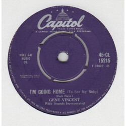 Gene Vincent / Sounds Incorporated I'm Going Home / Love Of A Man USED VINYL 45 RPM 7INCH