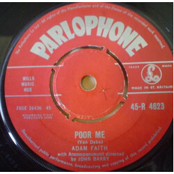 Adam Faith Poor Me USED VINYL 7INCH 45 RPM SINGLE