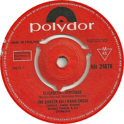 Günter Kallmann Chor Elisabeth-Serenade / Musik Zum Verlieben USED VINYL 7INCH SINGLE 45 RPM MONO REISSUE