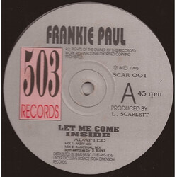 Frankie Paul Let Me Come Inside Vinyl 12" USED