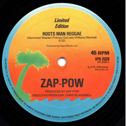 Zap Pow Roots Man Reggae / Let's Fall In Love Vinyl 12" USED