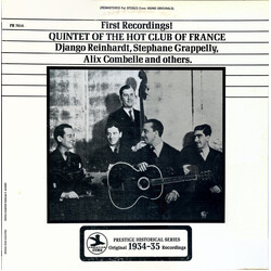 Quintette Du Hot Club De France First Recordings! Vinyl LP USED