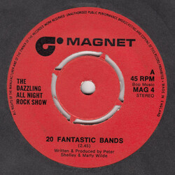 The Dazzling All Night Rock Show 20 Fantastic Bands USED VINYL 7INCH 45 RPM SINGLE