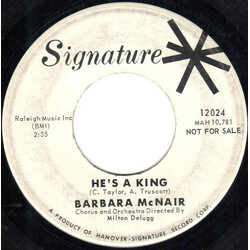 Barbara McNair He's A King USED VINYL 7INCH 45 RPM SINGLE PROMO