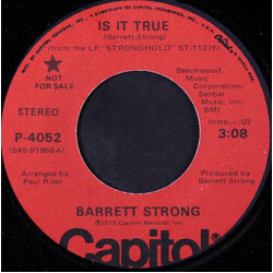 Barrett Strong Is It True USED VINYL 7INCH 45 RPM PROMO STEREO MONO