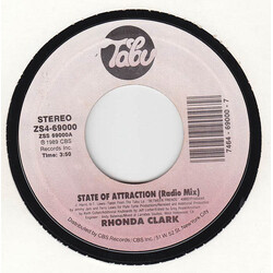 Rhonda Clark State Of Attraction (Radio Mix) / I Love Your Body Vinyl 7" USED