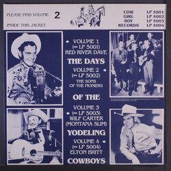 The Sons Of The Pioneers The Days Of The Yodeling Cowboys Volume 2 Vinyl LP USED
