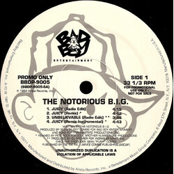 Notorious B.I.G. Juicy / Unbelievable VINYL 12" USED