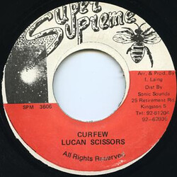 Lucan Scissors Curfew USED VINYL 7INCH 45 RPM SINGLE