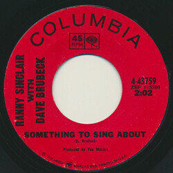 Ranny Sinclair / Dave Brubeck Something To Sing About / Autumn In New York Vinyl 7" USED