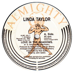 Linda Taylor Love In The Shadows VINYL 12" USED