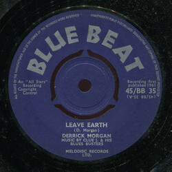 Derrick Morgan / Clue J. & The Blues Blasters Leave Earth USED VINYL 7INCH 45 RPM SINGLE