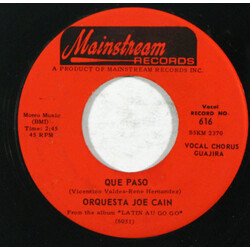 Orquesta Joe Cain Que Paso / A Balar Guajira USED VINYL 7INCH 45 RPM