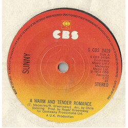Sunny Leslie A Warm And Tender Romance USED VINYL 7INCH 45 RPM
