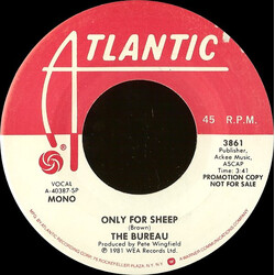 The Bureau (2) Only For Sheep USED VINYL 7INCH 45 RPM PROMO STEREO MONO
