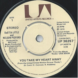 DeEtta Little / Nelson Pigford You Take My Heart Away USED VINYL 7INCH 45 RPM SINGLE
