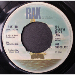 Hot Chocolate You Could've Been A Lady USED VINYL 7INCH 45 RPM SINGLE
