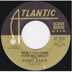 Bobby Darin Won't You Come Home Bill Bailey / Things USED VINYL 7INCH 45 RPM REISSUE