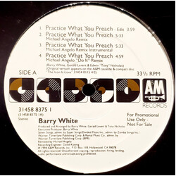 Barry White Practice What You Preach VINYL 12" USED