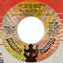 1910 Fruitgum Company May I Take A Giant Step (Into Your Heart) / (Poor Old) Mr. Jensen USED VINYL 7INCH 45 RPM SINGLE STYRENE
