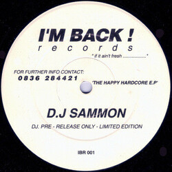 DJ Sammon The Happy Hardcore E.P Vinyl 12" USED