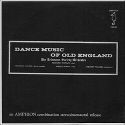 Telemann Society Orchestra Dance Music Of Old England Vinyl LP USED