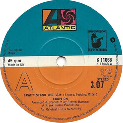 Eruption (4) I Can't Stand The Rain USED VINYL 7INCH 45 RPM SINGLE STEREO