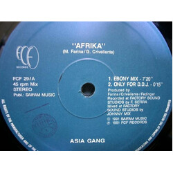 Asia Gang Afrika VINYL 12" USED