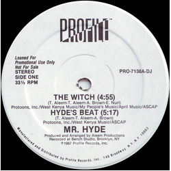 Mr. Hyde The Witch / Hyde's Beat Vinyl 12" USED