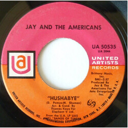 Jay & The Americans Hushabye USED VINYL 7INCH 45 RPM SINGLE