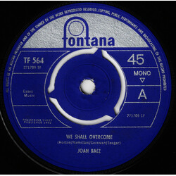 Joan Baez We Shall Overcome USED VINYL 7INCH 45 RPM MONO SINGLE