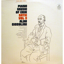 Erik Satie / Aldo Ciccolini Piano Music Of Erik Satie, Vol. 3 Vinyl LP USED
