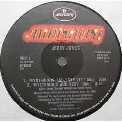 Jerry Jones Mysterious And Sexy USED VINYL 12INCH 33 S RPM PROMO