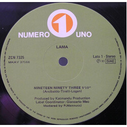 Lama Nineteen Ninety Three / Love On The Rocks VINYL 12" USED