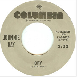 Johnnie Ray Cry USED VINYL 7INCH 45 RPM SINGLE REISSUE