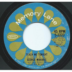 George Maharis Teach Me Tonight / Baby Has Gone Bye Bye USED VINYL 7INCH REISSUE