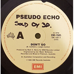 Pseudo Echo Don't Go USED VINYL 7INCH 45 RPM SINGLE