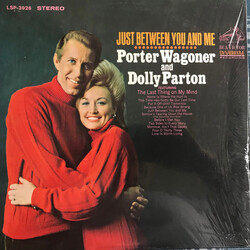 Porter Wagoner And Dolly Parton Just Between You And Me Vinyl LP USED
