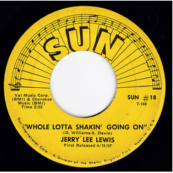 Jerry Lee Lewis Whole Lotta Shakin' Going On / Great Balls Of Fire USED VINYL 7INCH 45 RPM