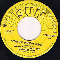 Johnny Cash & The Tennessee Two Folsom Prison Blues / I Walk The Line USED VINYL 7INCH SINGLE
