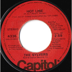 The Sylvers Hot Line USED VINYL 7INCH 45 RPM