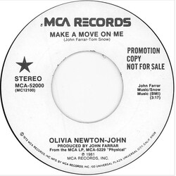 Olivia Newton-John Make A Move On Me USED VINYL 7INCH SINGLE 45 RPM PROMO