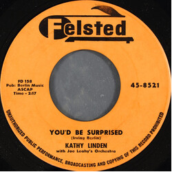 Kathy Linden You'd Be Surprised USED VINYL 7INCH 45 RPM SINGLE