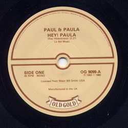 Bruce Channel / Paul & Paula Hey! Baby / Hey! Paula Vinyl 7" USED
