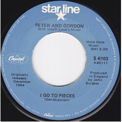 Peter & Gordon / Geoff Love & His Orchestra I Go To Pieces USED VINYL 7INCH 45 RPM SINGLE REISSUE