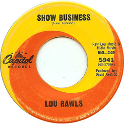 Lou Rawls Show Business / When Love Goes Wrong USED VINYL 7INCH 45 RPM