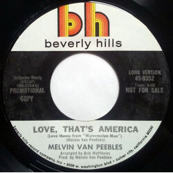 Melvin Van Peebles Love, That's America USED VINYL 7INCH 45 RPM SINGLE PROMO