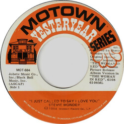 Stevie Wonder I Just Called To Say I Love You / Love Light In Flight Vinyl 7" USED