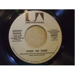 Johnny Rivers Think His Name USED VINYL 7INCH 45 RPM SINGLE