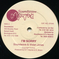 Soundwave / Vivian Jones I'm Sorry / Natasha Version Vinyl 12" USED